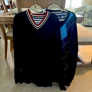 Two Tommy Hilfiger classic sweaters
